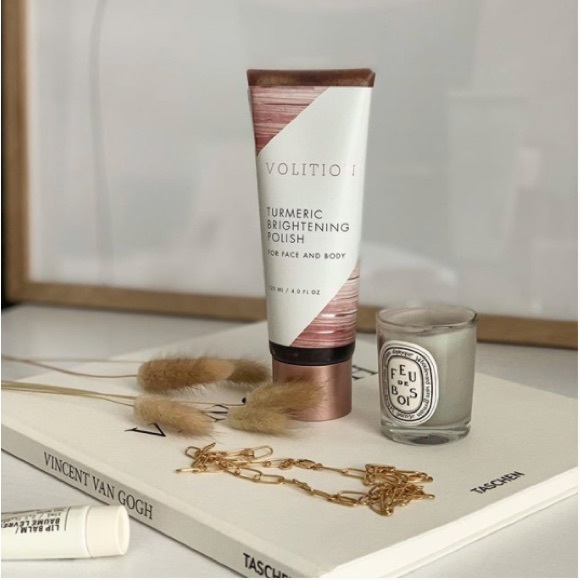 New in box Turmeric Brightening Polish Face & Body 4oz Natural brightening - Picture 6 of 9